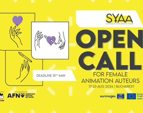 Animest invites women working in animation to apply for the 4th edition of Sisterhood of Young Animation Auteurs that will take place in Bucharest, between the 17th and 23rd of August, 2024